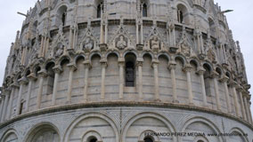 Battistero di San Giovanni, Piazza del Duomo, Pisa, Italia