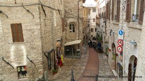 Via San Rufino, Asis, Italia